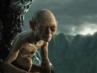lord of the rings gollum and the flag